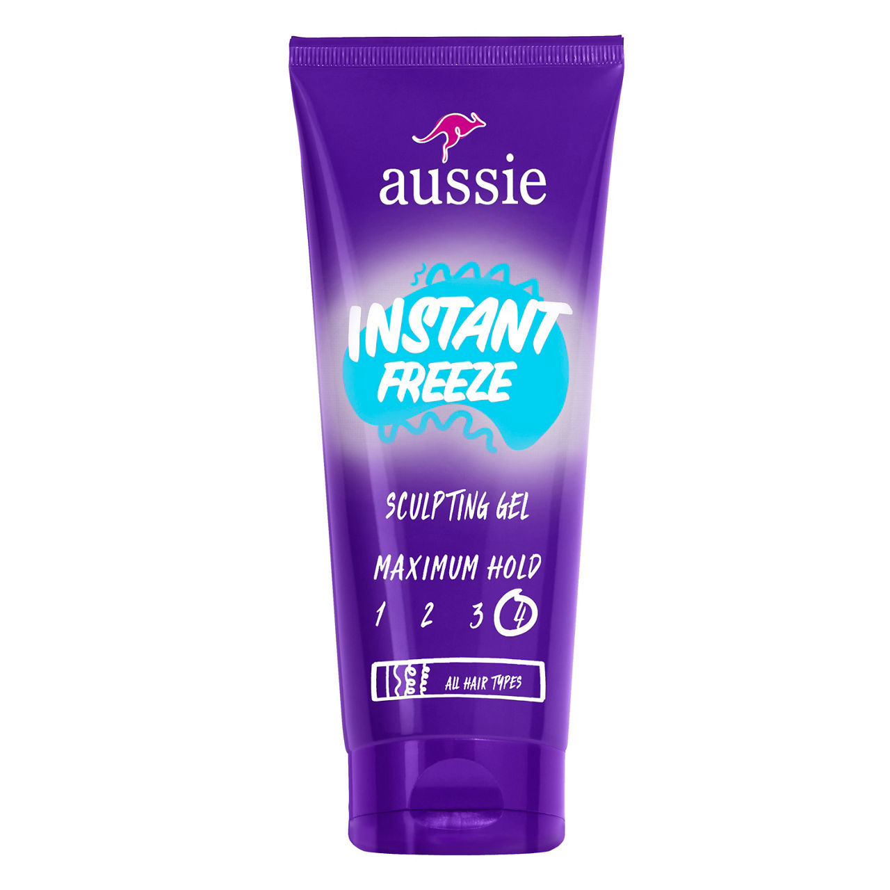 Aussie Instant Freeze Sculpting Gel for Curly Hair, Straight Hair