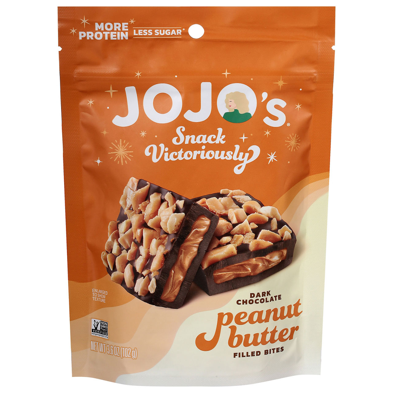 Jojo's Dark Chocolate Peanut Butter Filled Bites | Wegmans
