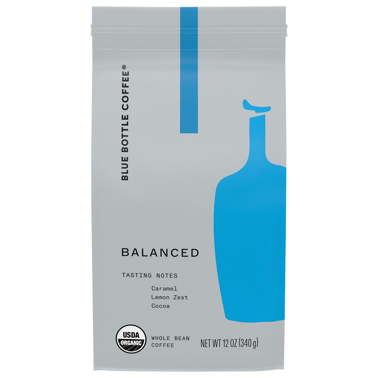 Blue Bottle Coffee Coffee, Caramel/Lemon Zest/Cocoa, Balanced