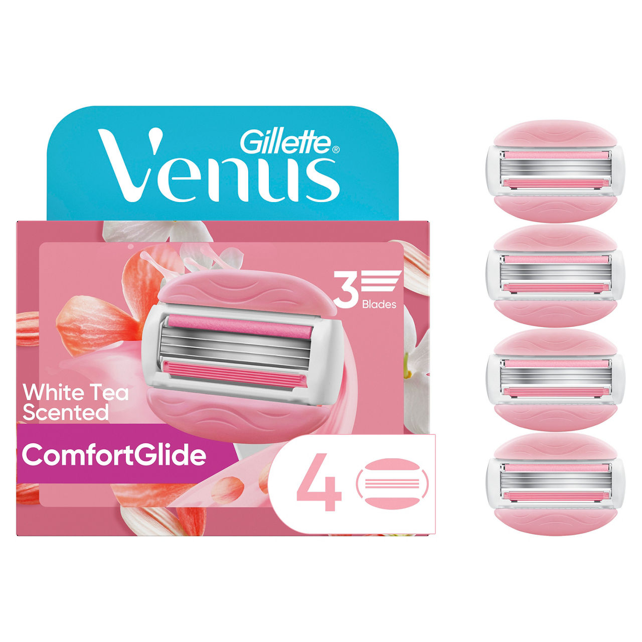 Venus pink ピーリングセット Venus For Pubic Hair & Skin Razor Blade Refills, Bikini Line Razor
