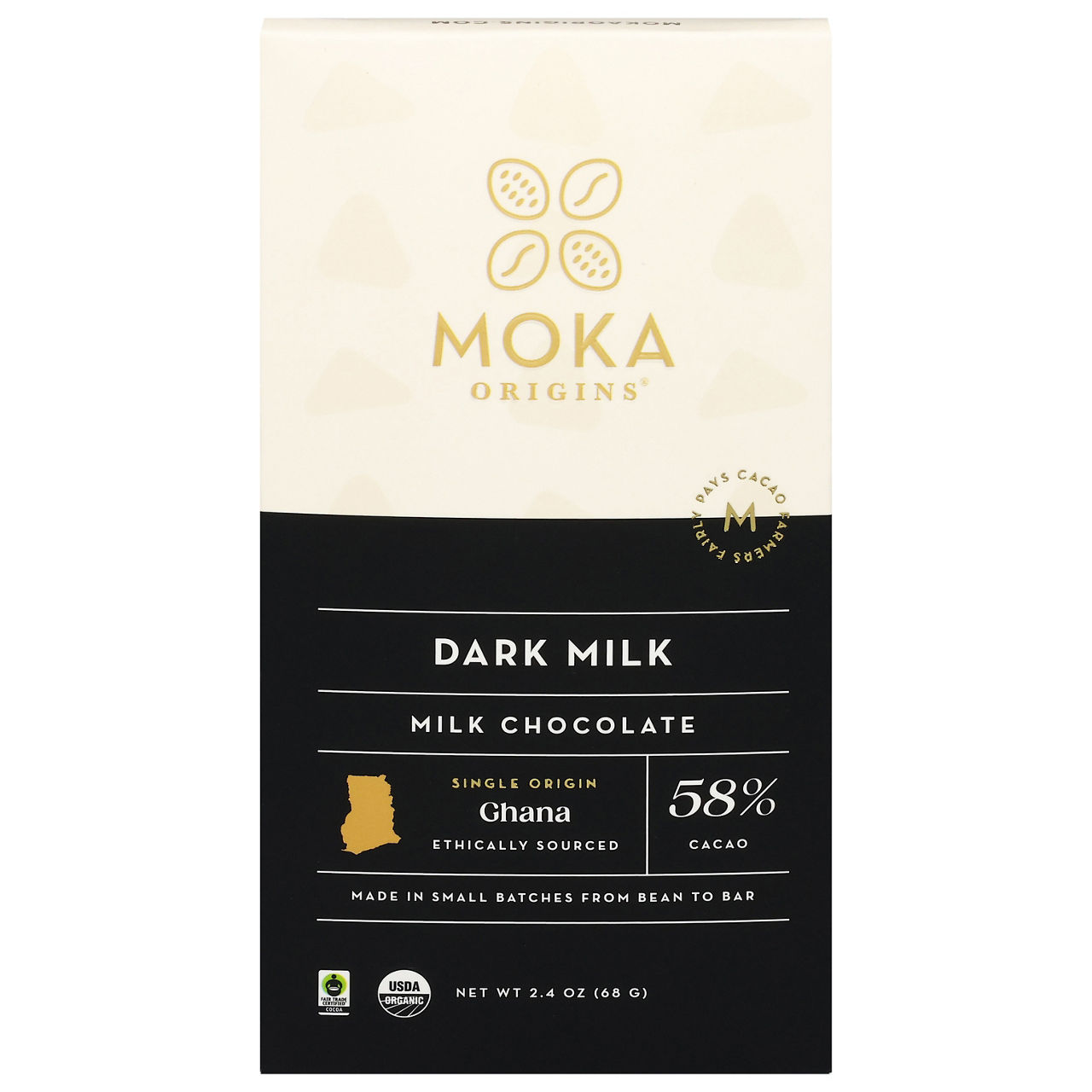 Moka Origins Milk Chocolate, Dark Milk, 58% Cacao | Wegmans