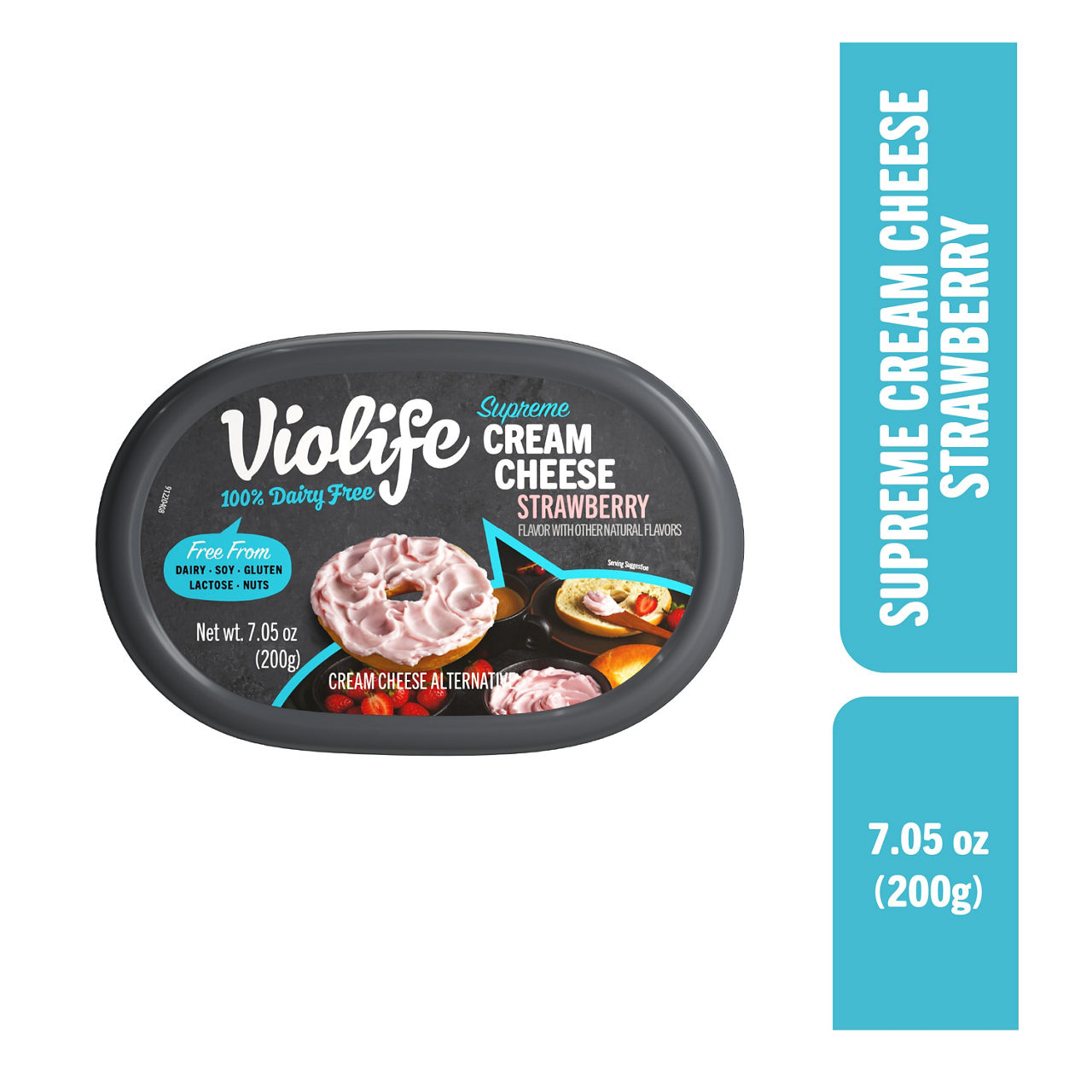 Violife Just like Cream Cheese Strawberry, Dairy-Free Vegan | Wegmans