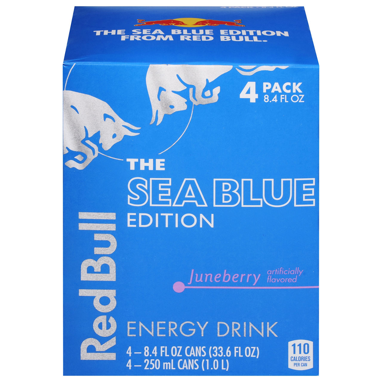 Red Bull The Sea Blue Edition Energy Drink, Juneberry, 4 Pack