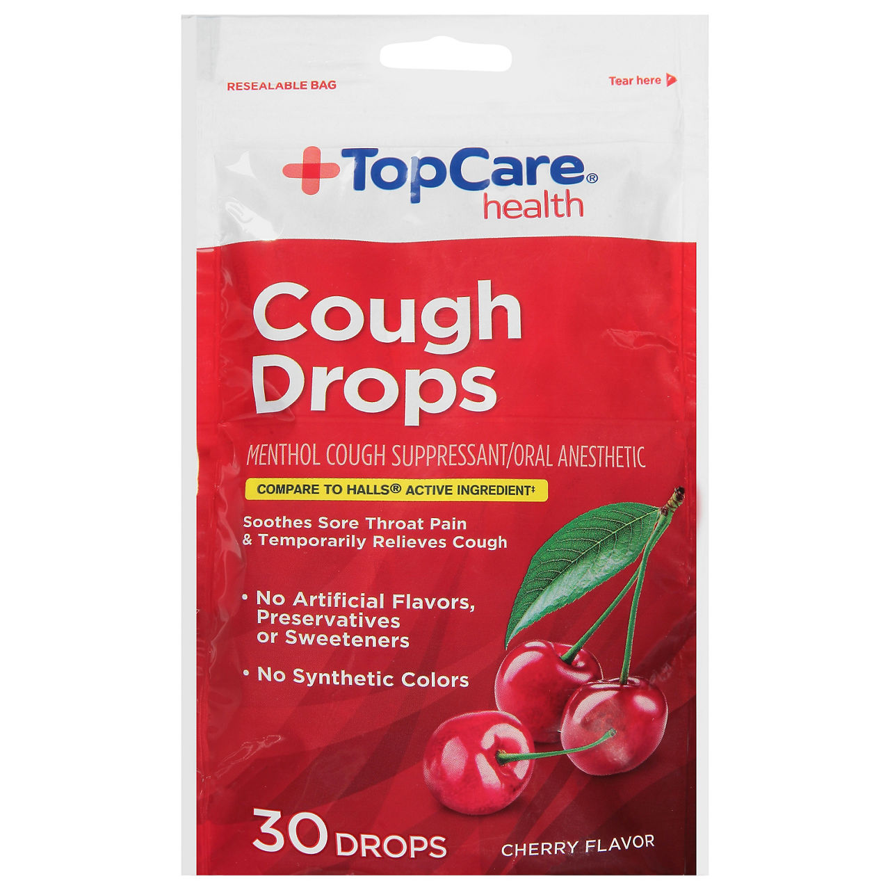 薬物治療学 VISUAL CORE PHARMA TopCare Health Cough Drops, Cherry Flavor | Wegmans