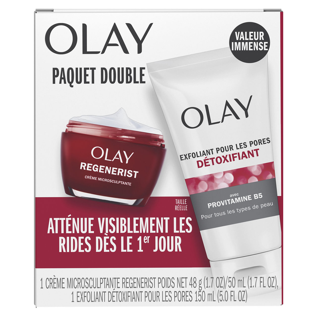 Olay Mixed Duo Pack, Detoxifying Pore Wash, Micro-Sculpting Cream