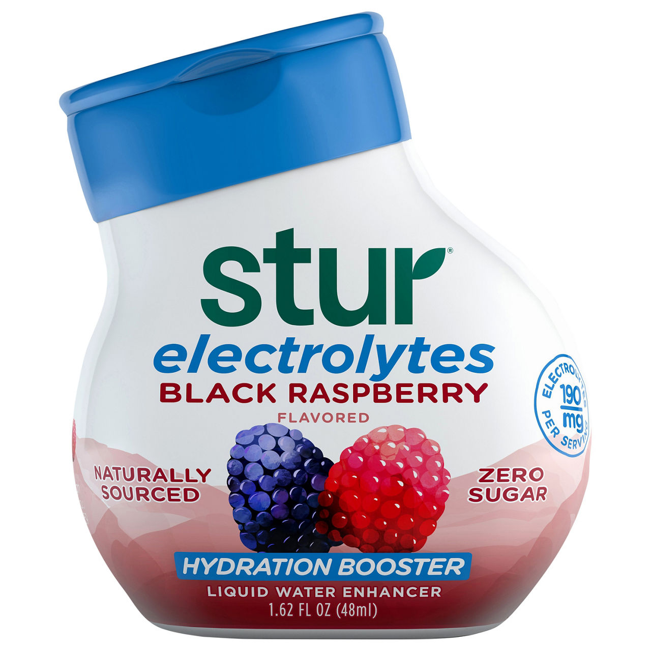 Stur Zero Sugar Electrolytes Black Raspberry Flavored Liquid Water ...