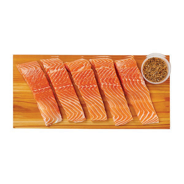 Wegmans Ready to Cook Cedar Plank Salmon Fillet Portioned with