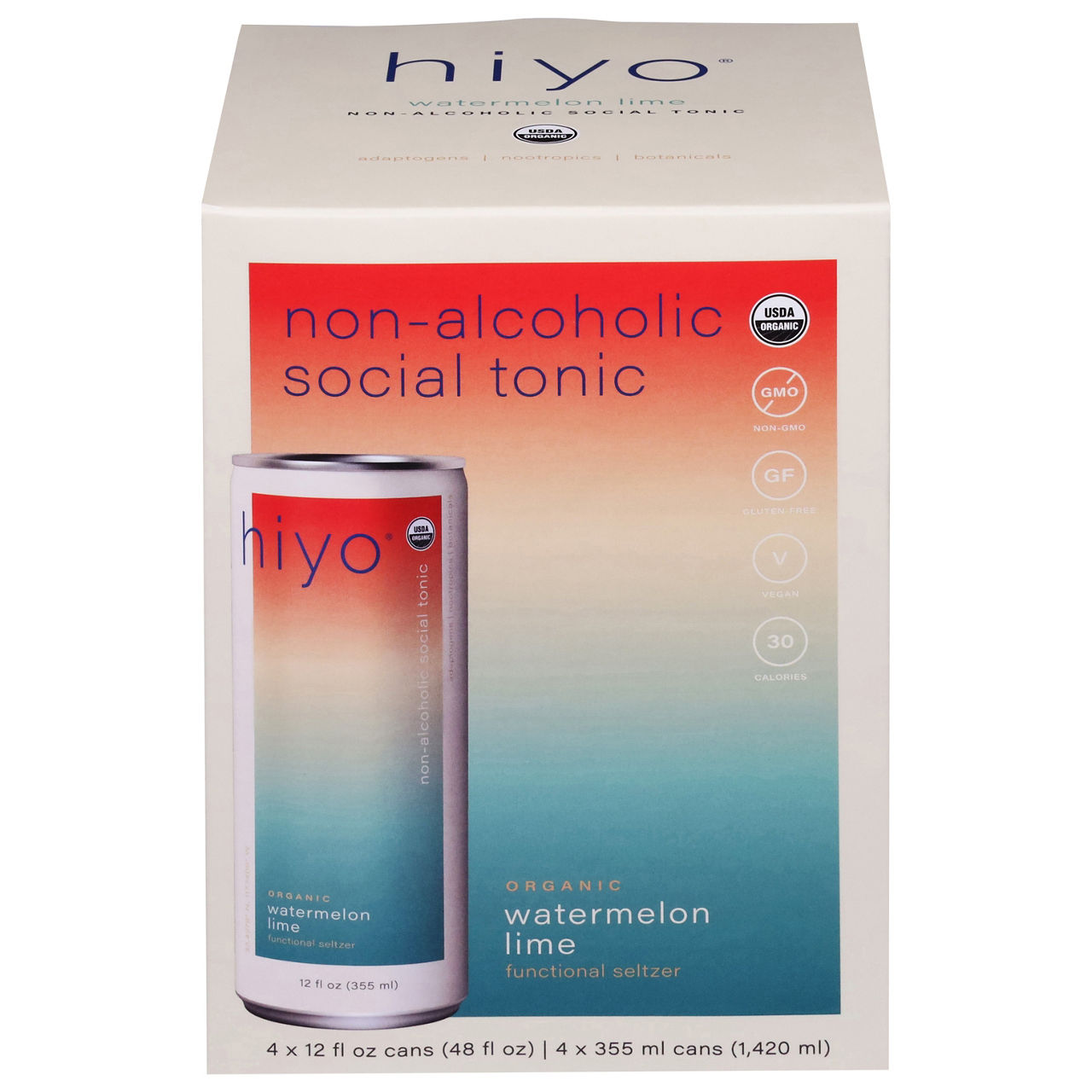Hiyo Functional Seltzer, Organic, Peach Mango | Wegmans