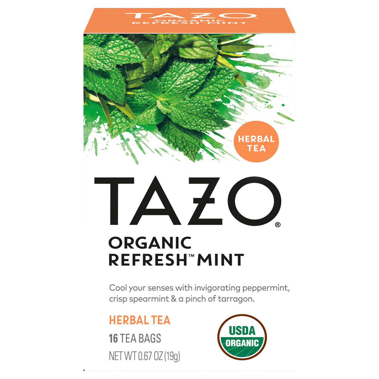 Tazo Organic Herbal Tea Bags Refresh Mint Tea | Wegmans