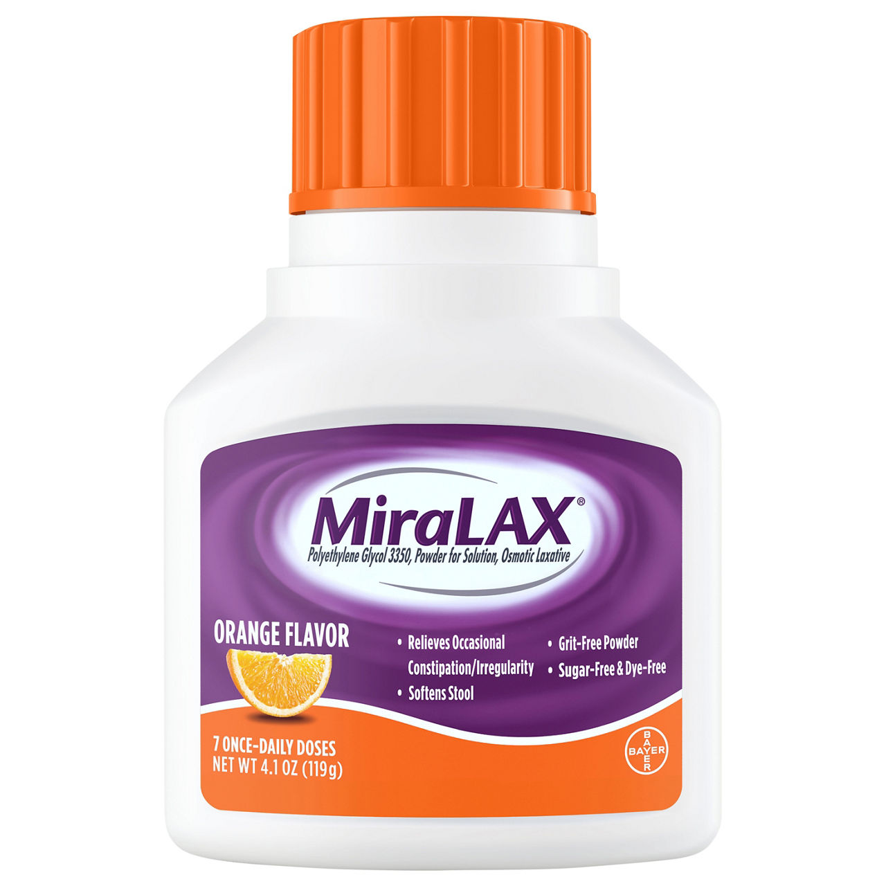 MiraLAX Orange Flavor Osmotic Laxative | Wegmans
