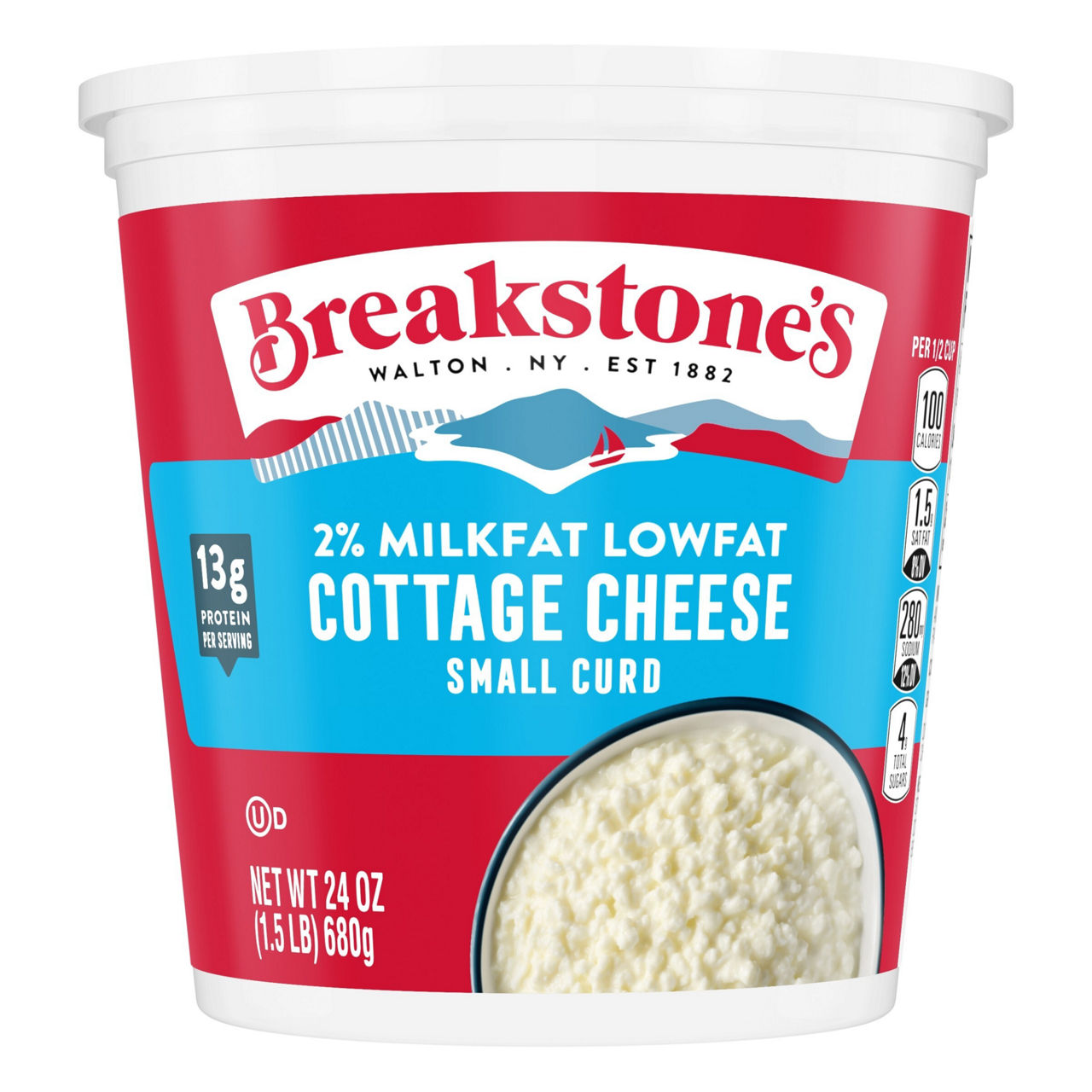 Breakstone's Cottage Cheese, 2% Milkfat Lowfat, Small Curd | Wegmans