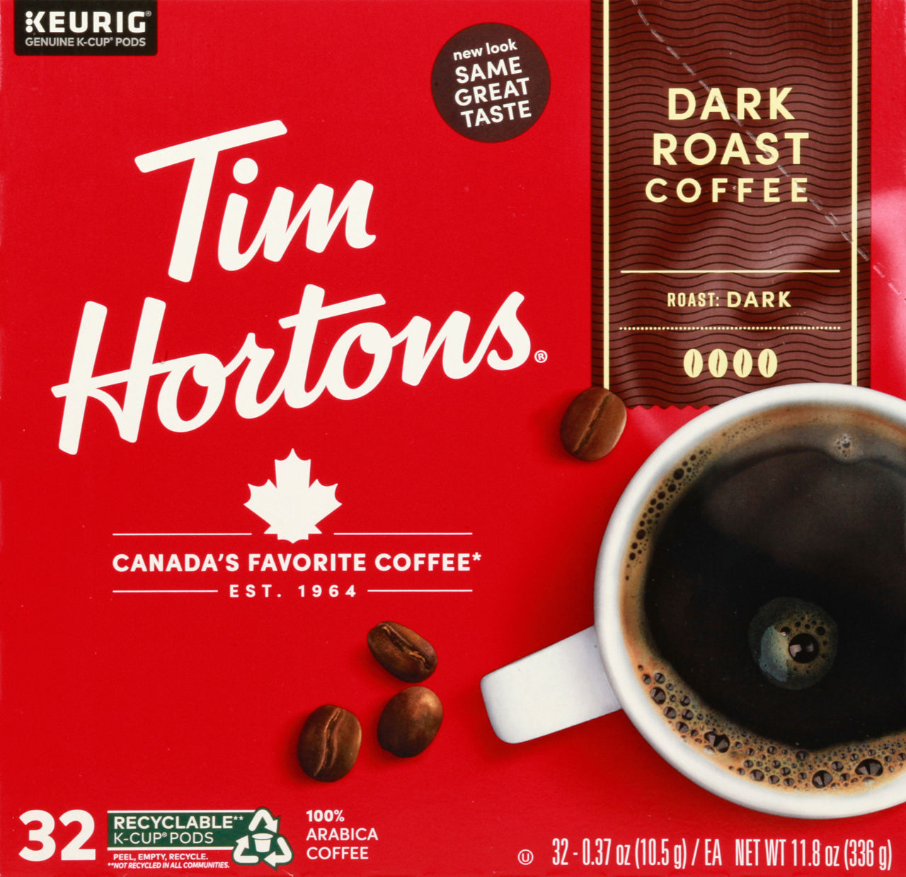 Tim Hortons Coffee, Medium Roast, Decaf, K-Cups | Wegmans