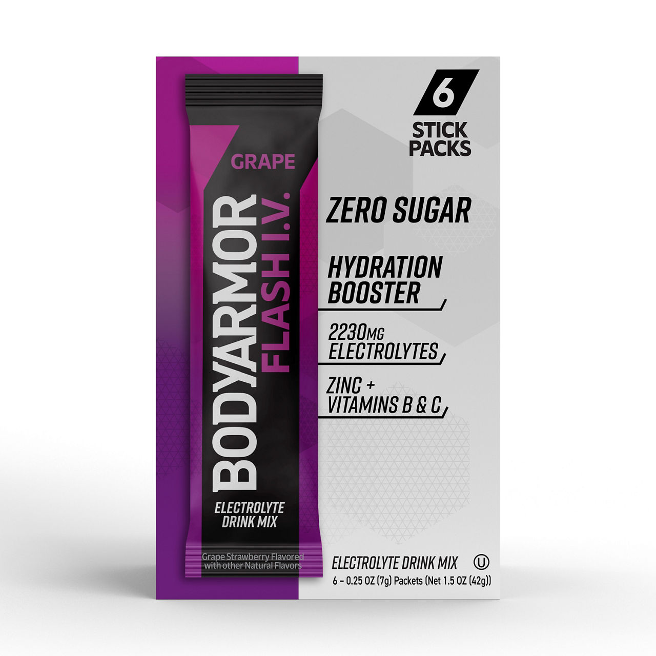 BODYARMOR Flash I.V. Zero Sugar Tropical Punch Powder Hydration