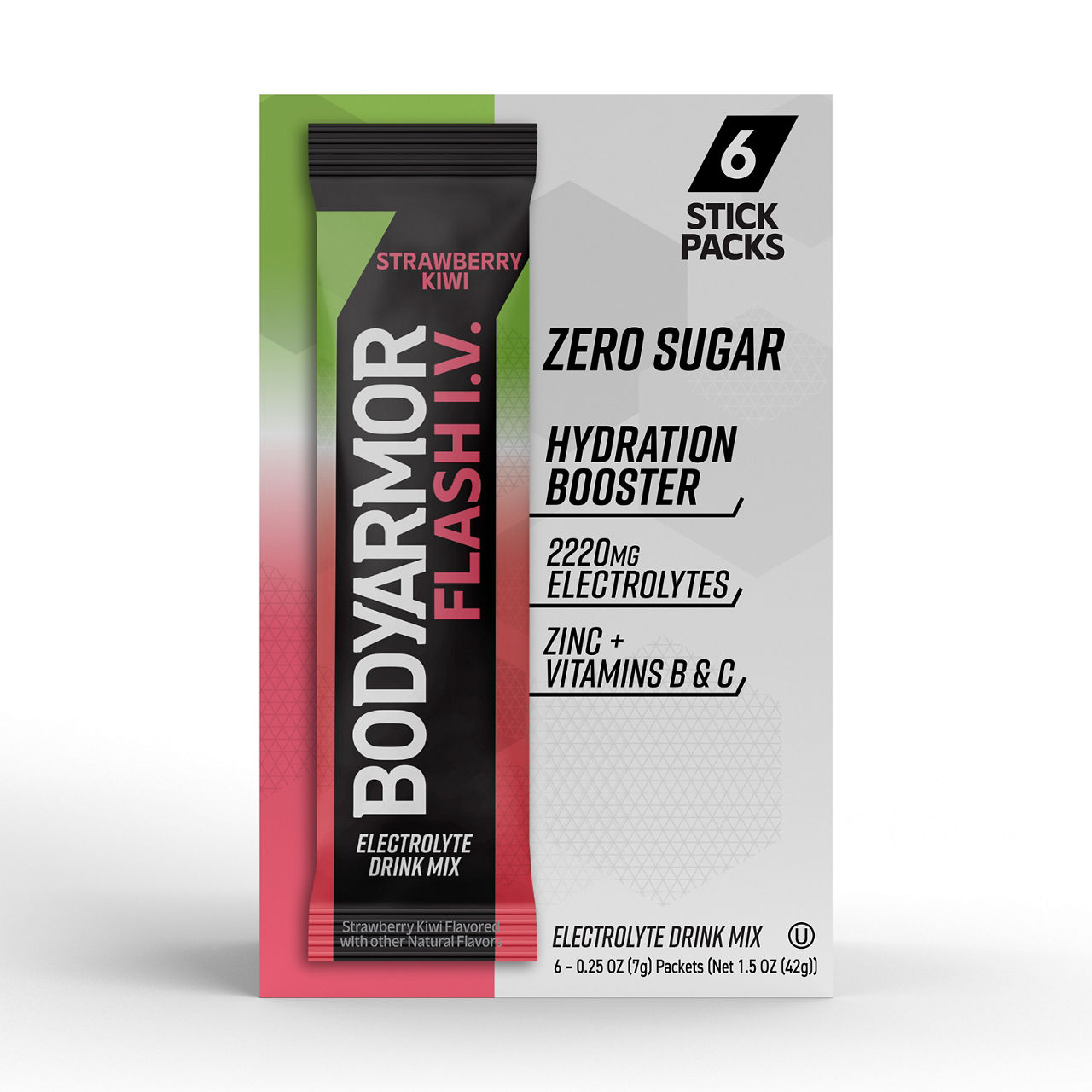 BODYARMOR Flash I.V. Zero Sugar Tropical Punch Powder Hydration