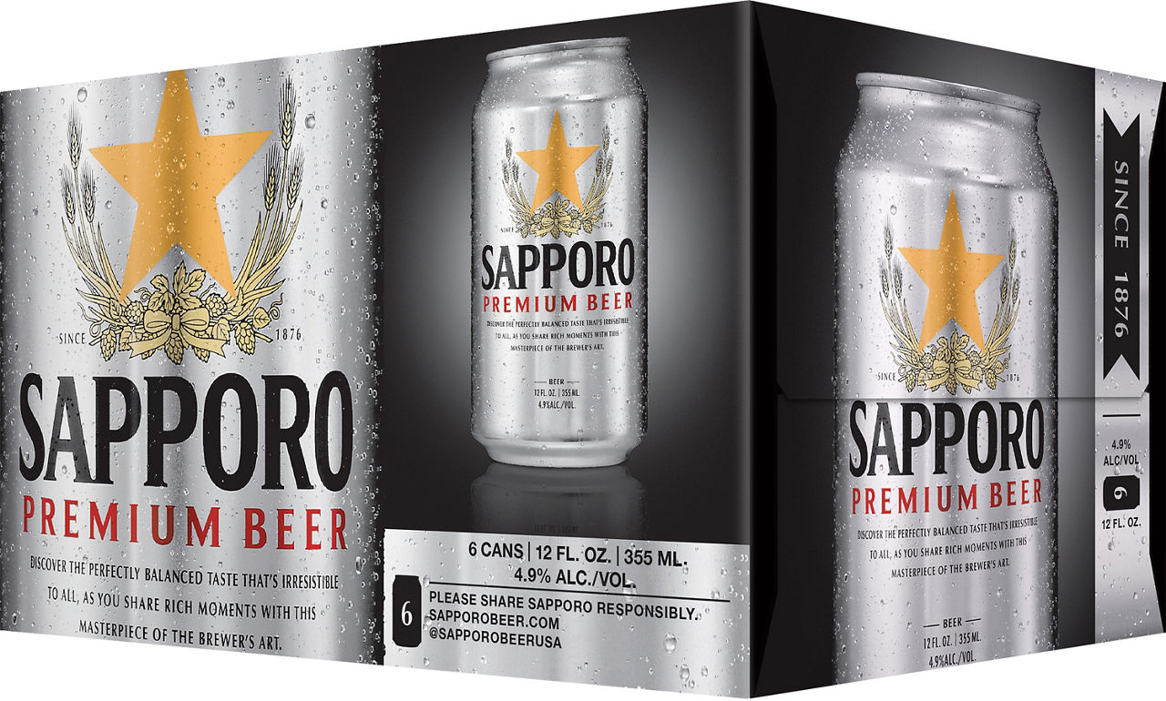 Sapporo Premium Beer 6/12oz Cans | Wegmans