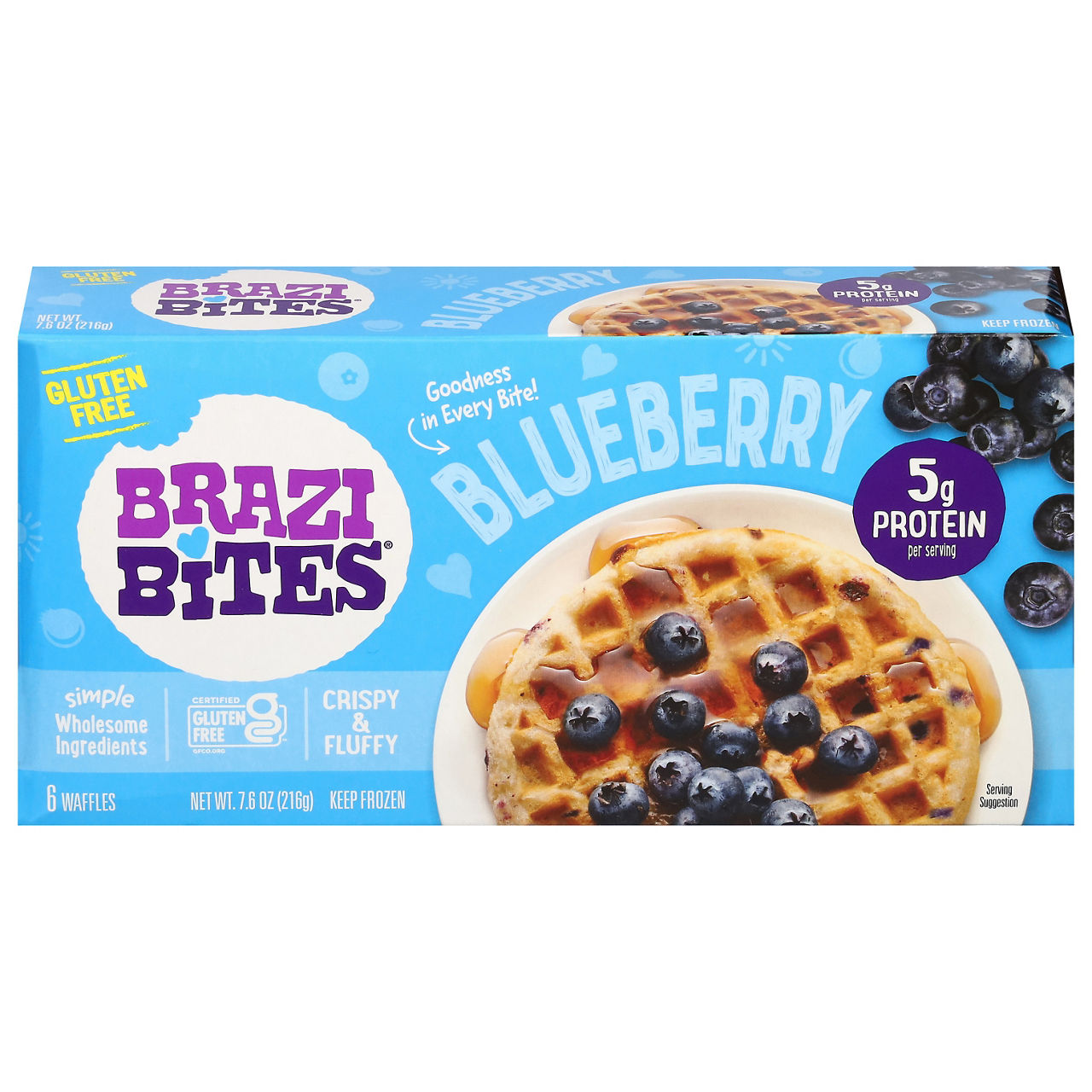 Brazi Bites Waffles, Blueberry | Wegmans