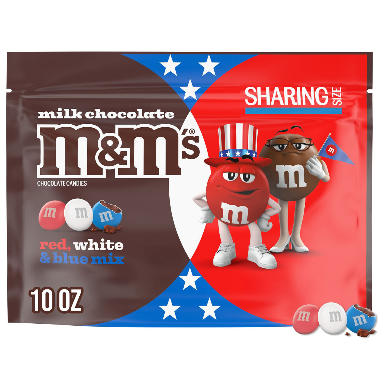 M&M'S Milk Chocolate Red White & Blue Summer Candy | Wegmans