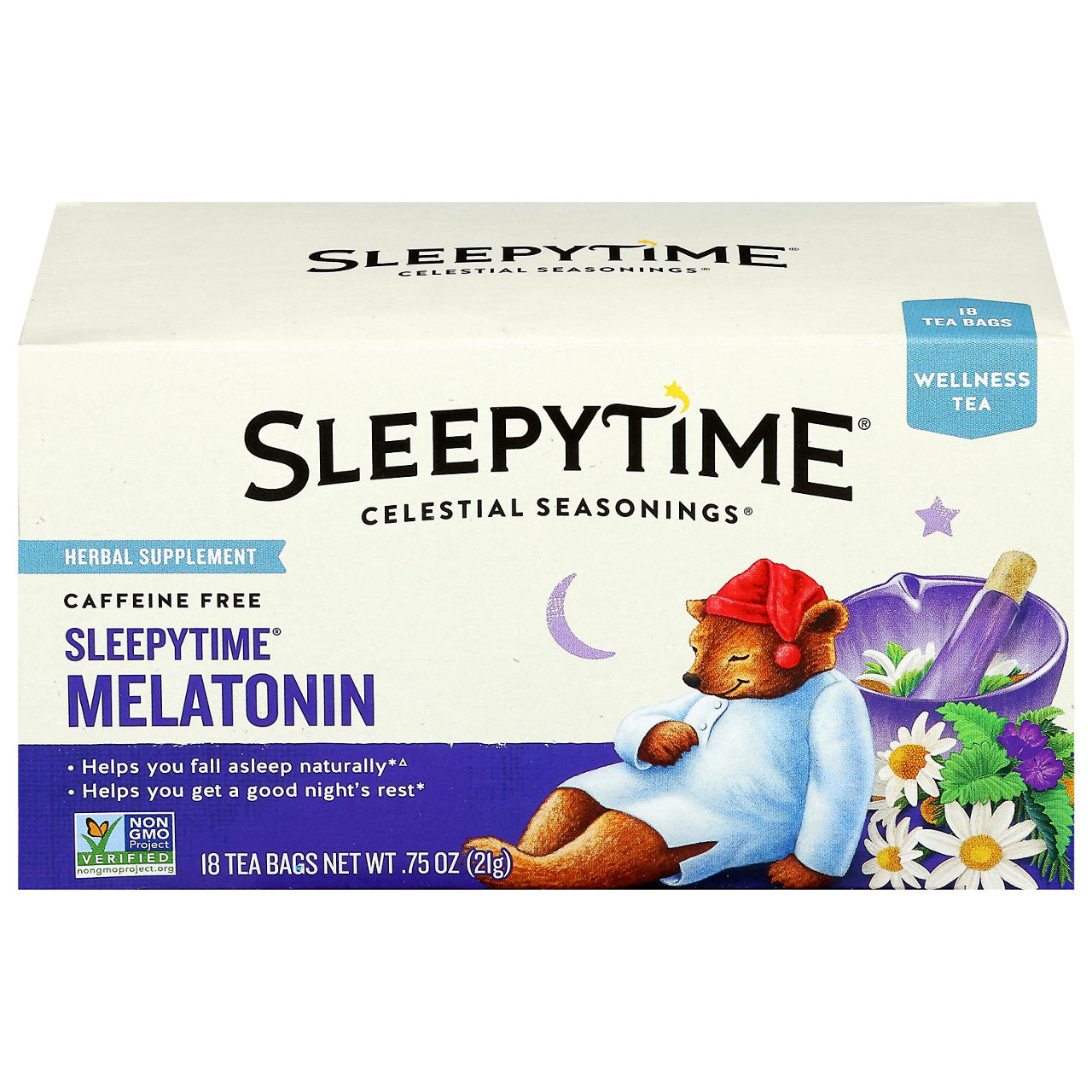 Celestial Seasonings Sleepytime Extra Wellness Tea, Caffeine Free