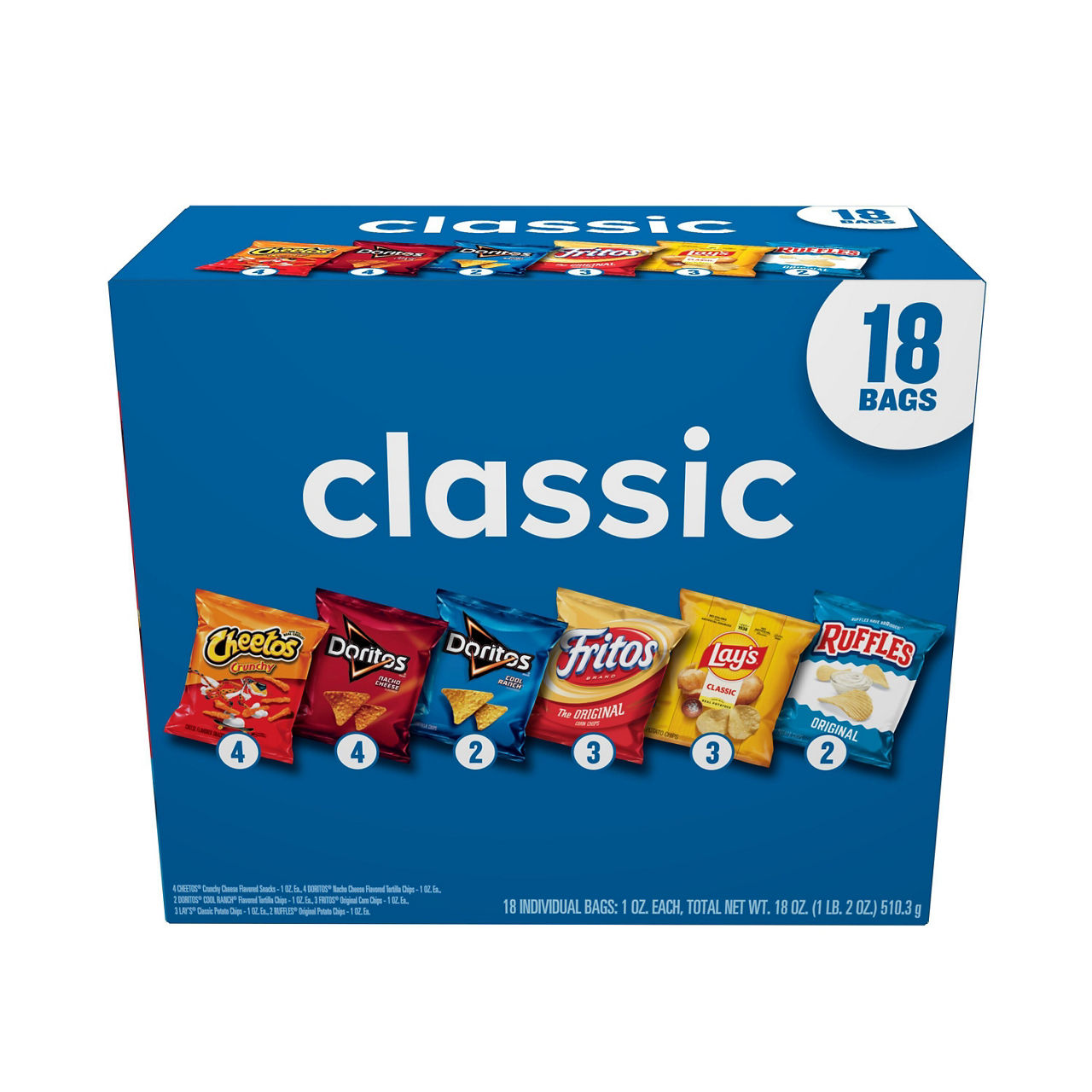 Frito Lay Snacks Classic Mix Variety Pack 1 Oz, 18 Count | Wegmans