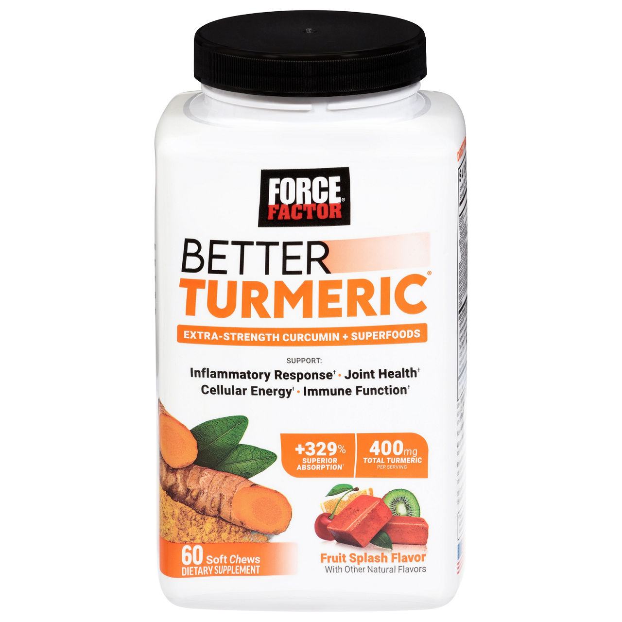 Force Factor Soft Chews Fruit Splash Flavor Better Turmeric | Wegmans