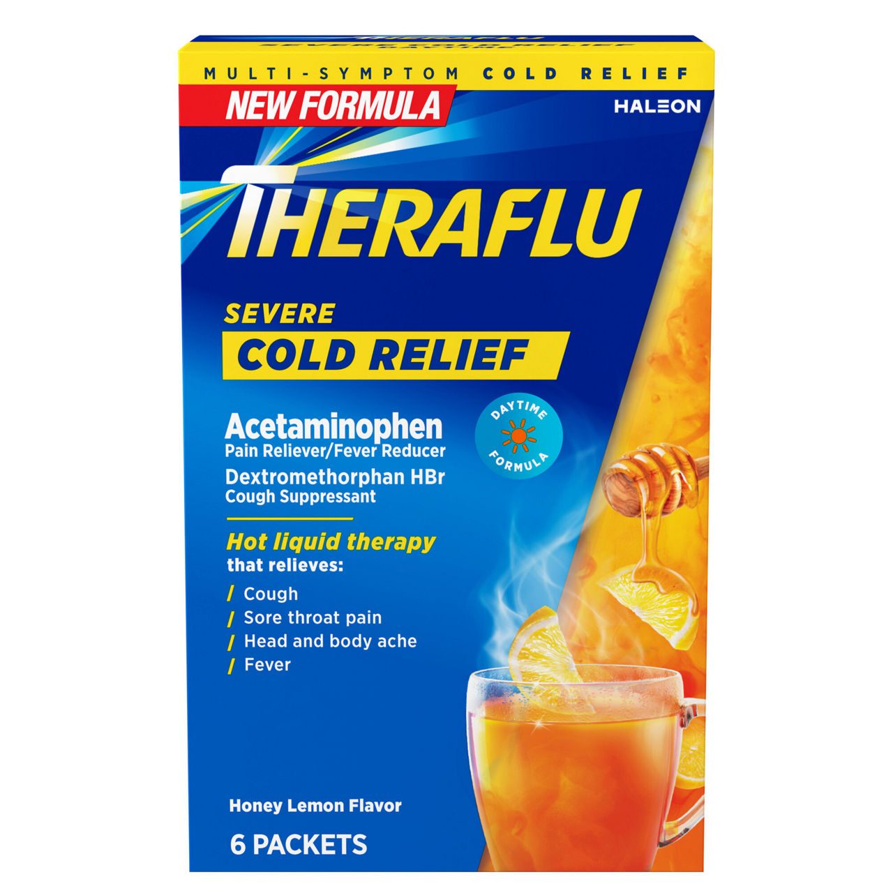 Theraflu Max Strength Multi-Symptom Honey Lemon Flu Relief | Wegmans