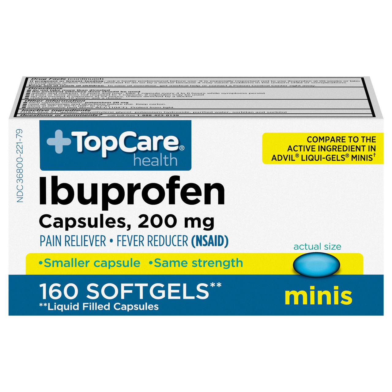 TBC épi plus DUAL COOL GEL 200g TopCare Health Softgels 200 mg Minis Ibuprofen | Wegmans