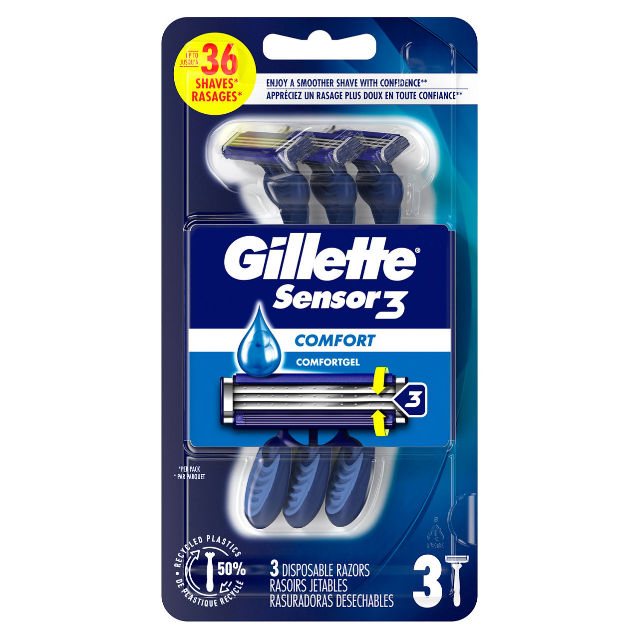 Gillette Sensor3 Men's Disposable Razor | Wegmans