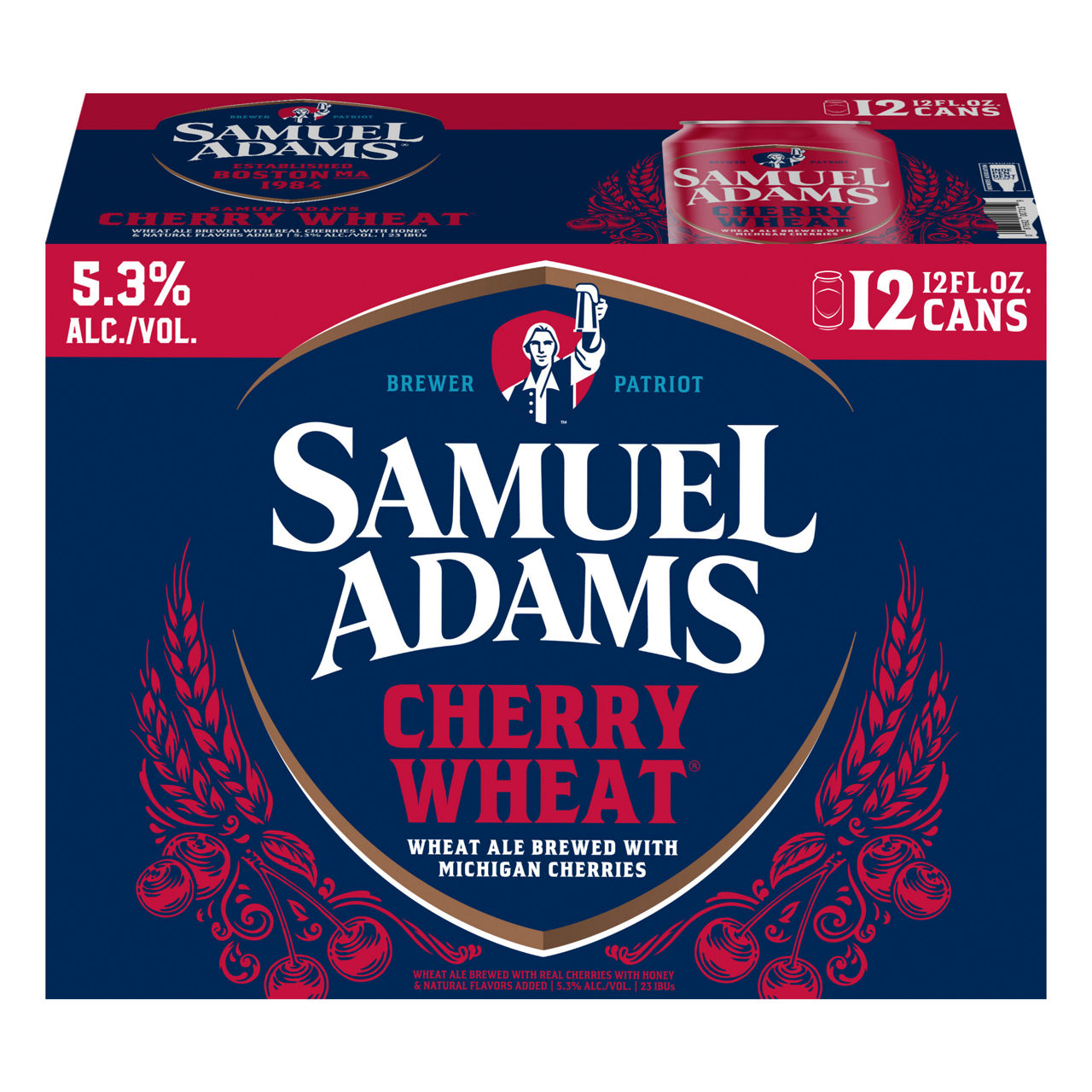 Samuel Adams Cherry Wheat Beer 12/12oz Cans | Wegmans
