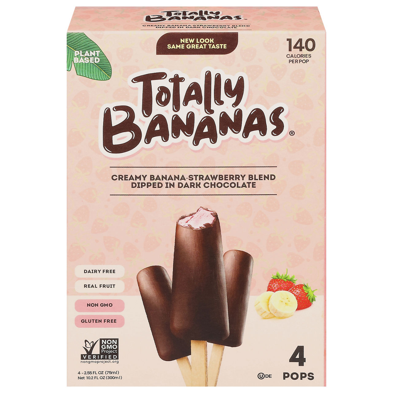 Totally Bananas Plant Based Creamy Banana Blend Dipped in Dark
