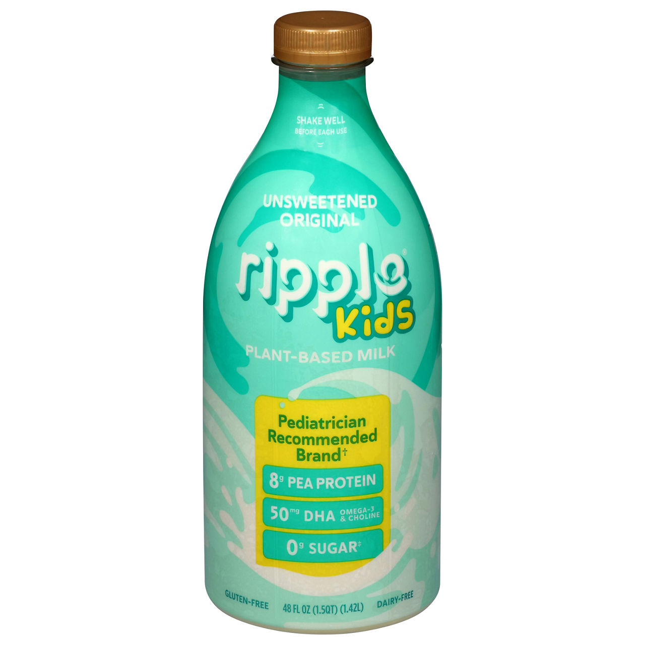 【milk】 Ripple Kids Dairy-Free Plant-Based Unsweetened Original Milk | Wegmans