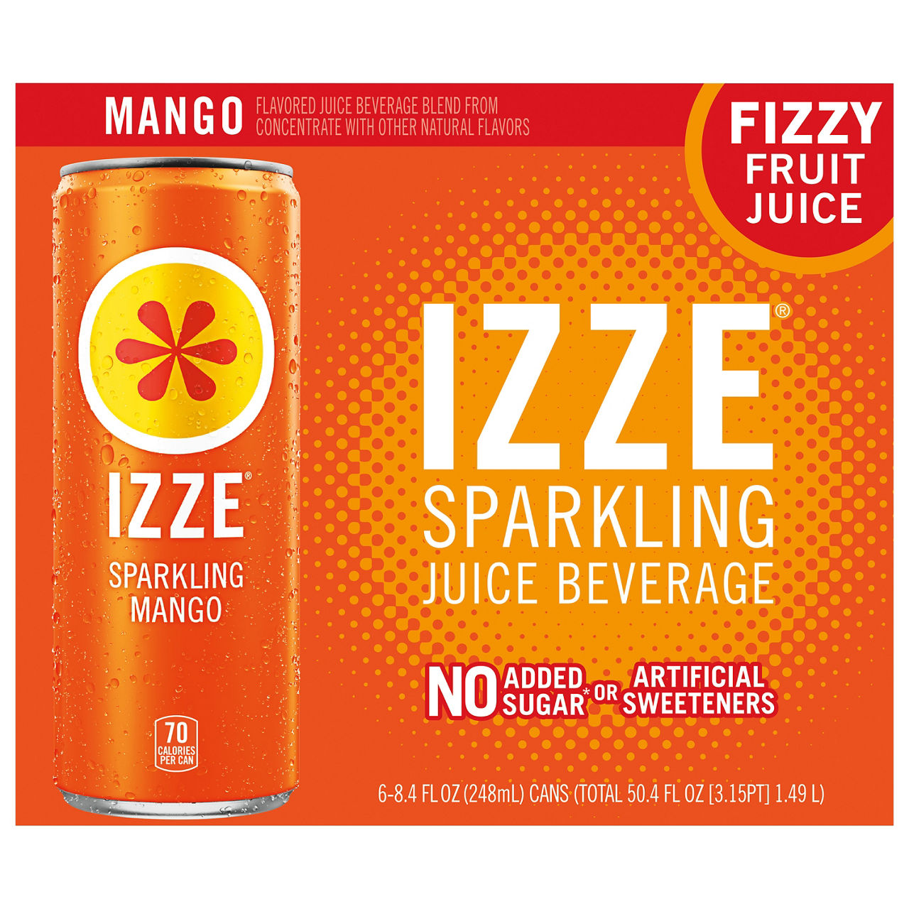 Izze Sparkling Mango Juice Beverage | Wegmans