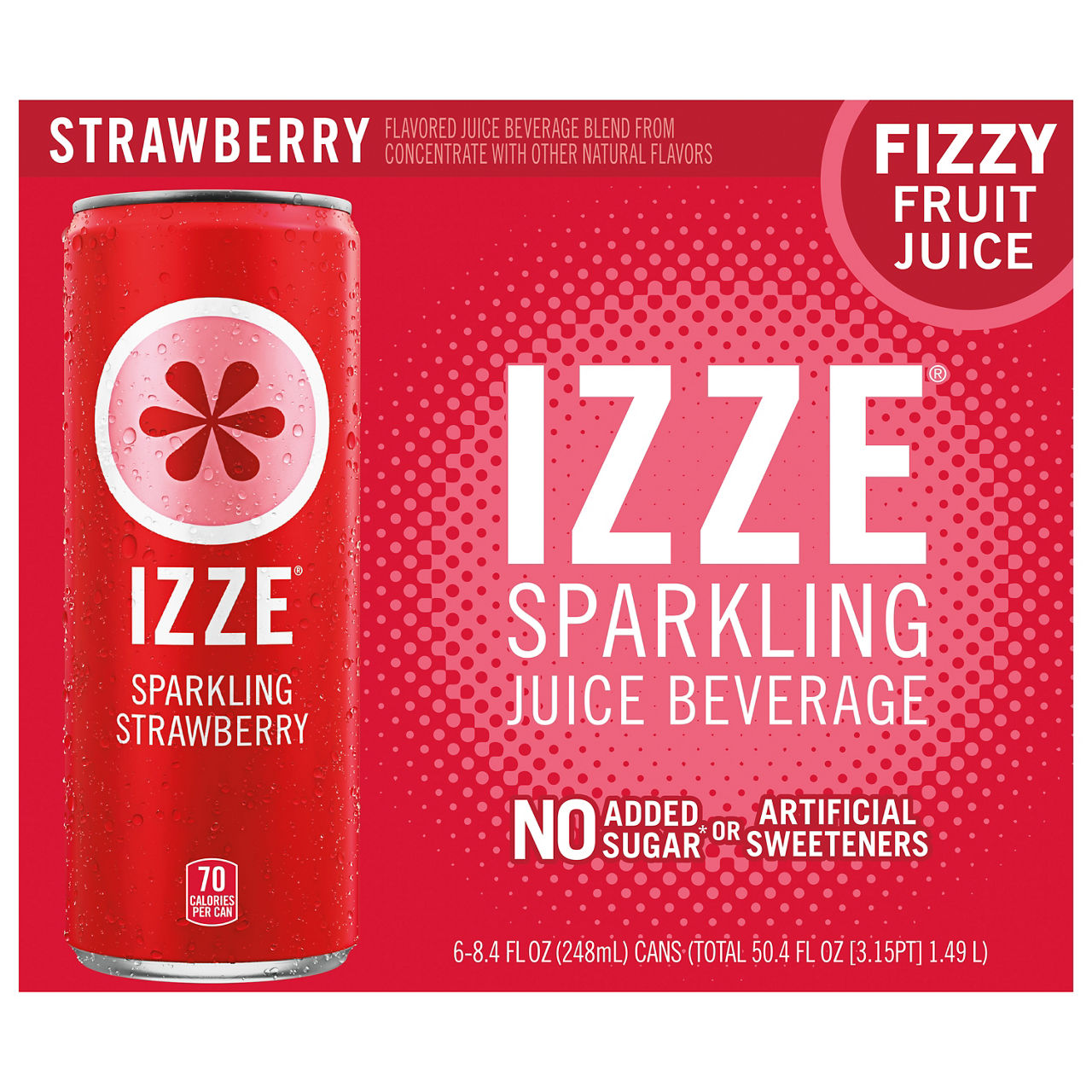 Izze Juice Beverage, Strawberry , Sparkling | Wegmans