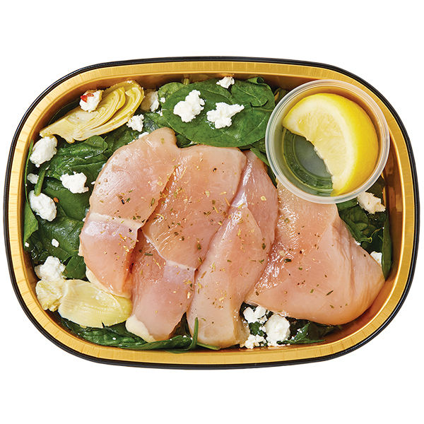 Wegmans Gold Pan Mediterranean Style Chicken with Spinach