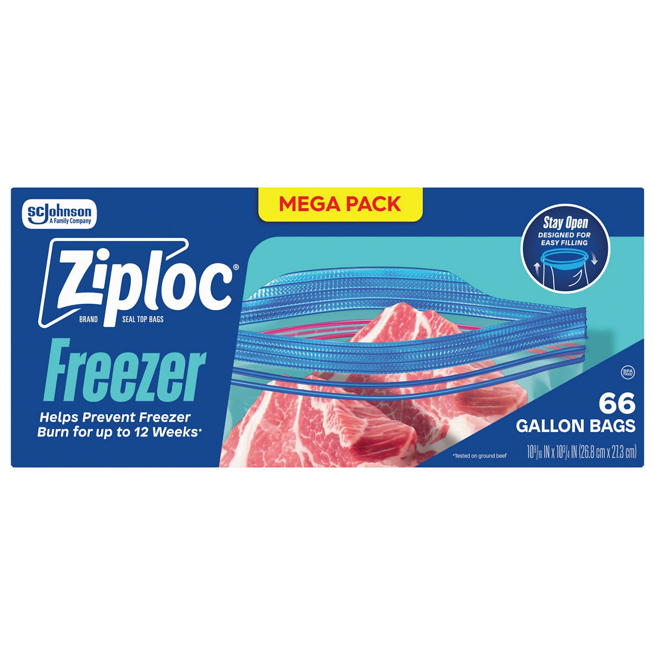 Ziploc Gallon Freezer Storage Bags Mega Pack | Wegmans