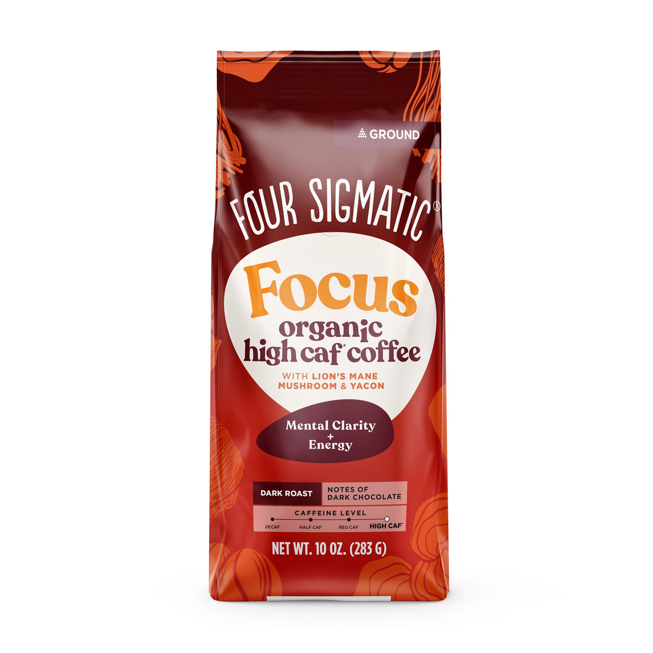 Four Sigmatic Organic dark roast coffee infused with lion's mane