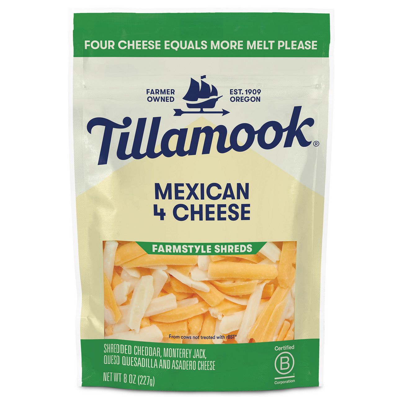 Tillamook Farmstyle Shreds Mexican 4 Cheese Cheese | Wegmans