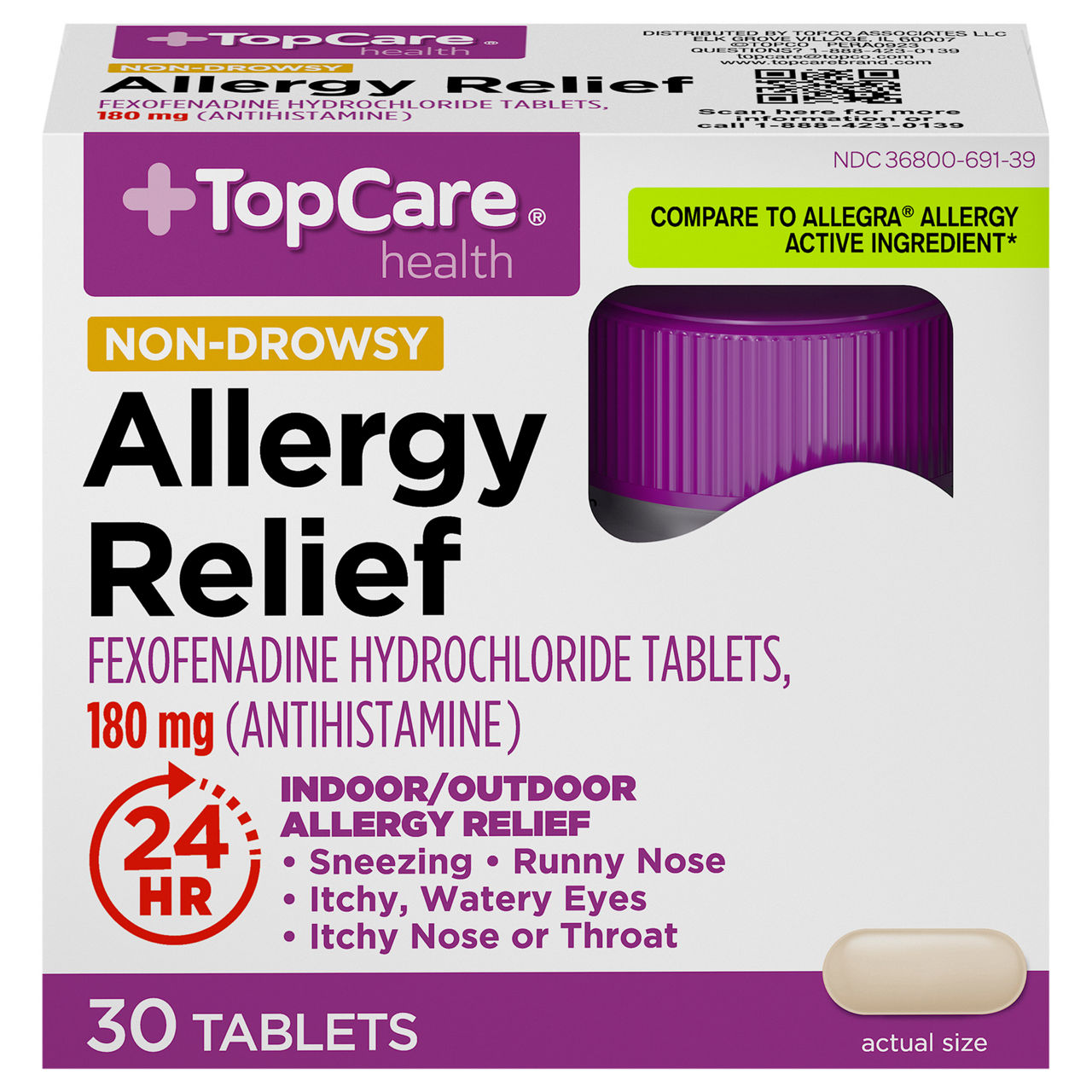 TopCare Health Tablets 180 mg Non-Drowsy Allergy Relief | Wegmans