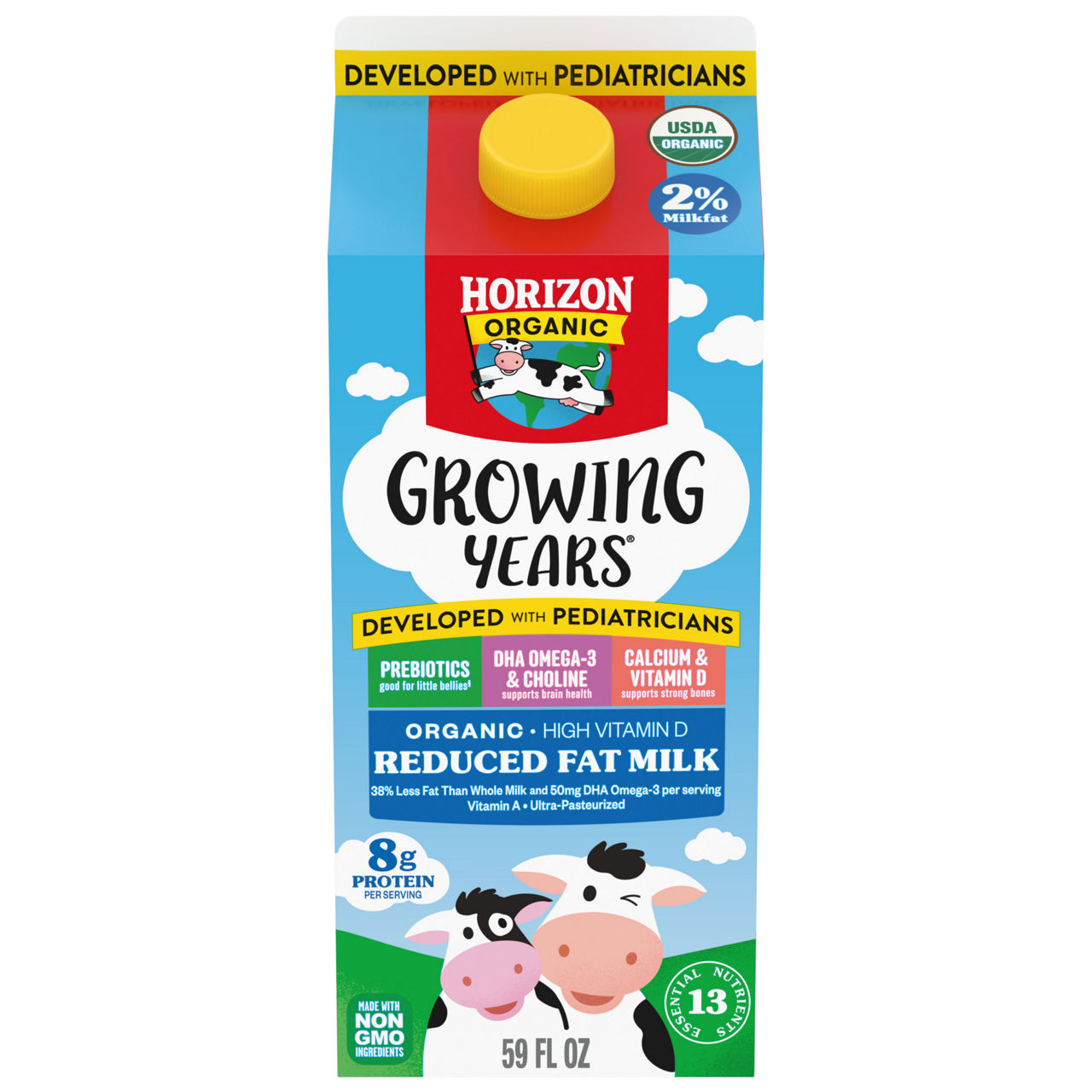 Horizon Organic Growing Years 2% Milkfat Organic Reduced Fat Milk