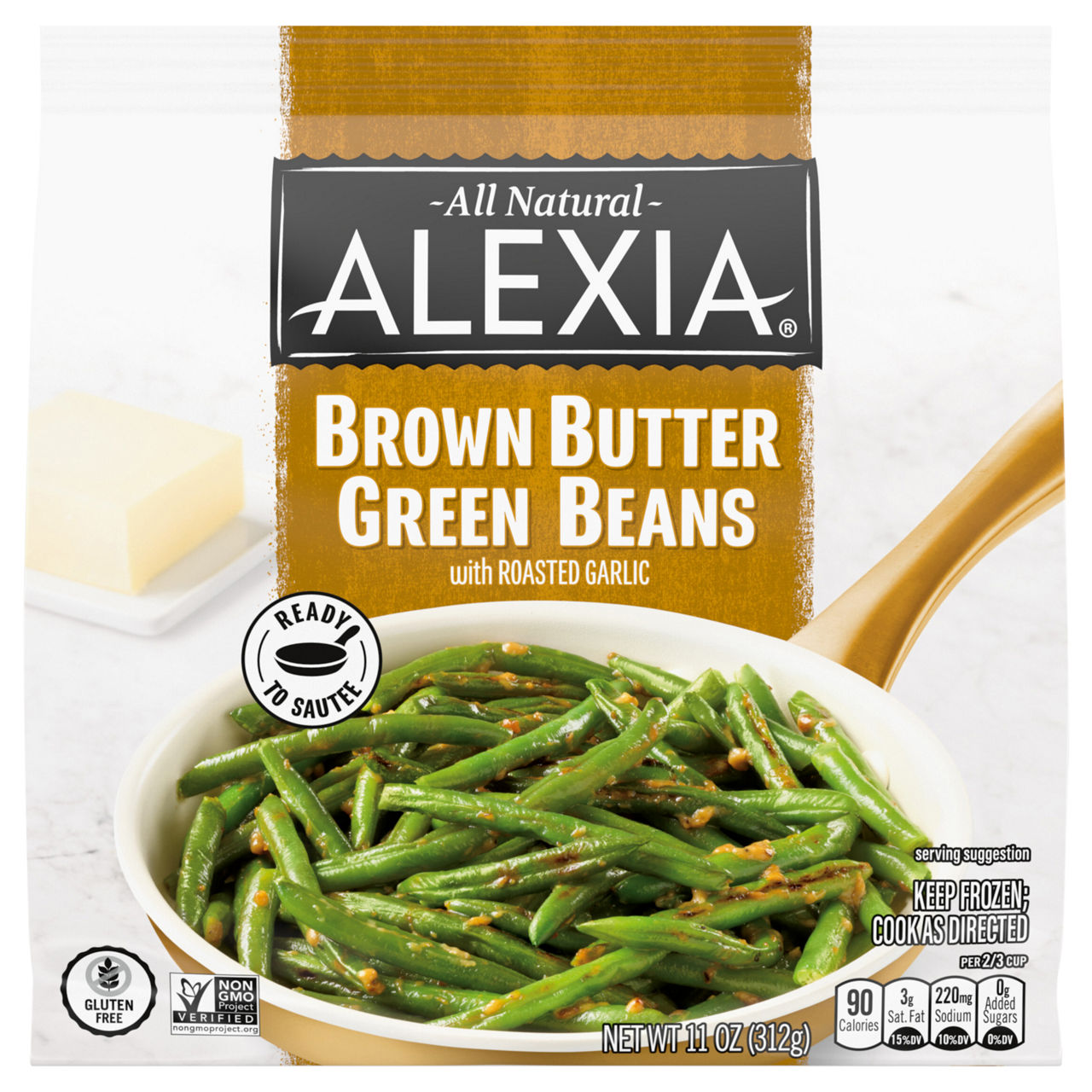 Alexia Brown Butter Green Beans, with Roasted Garlic | Wegmans