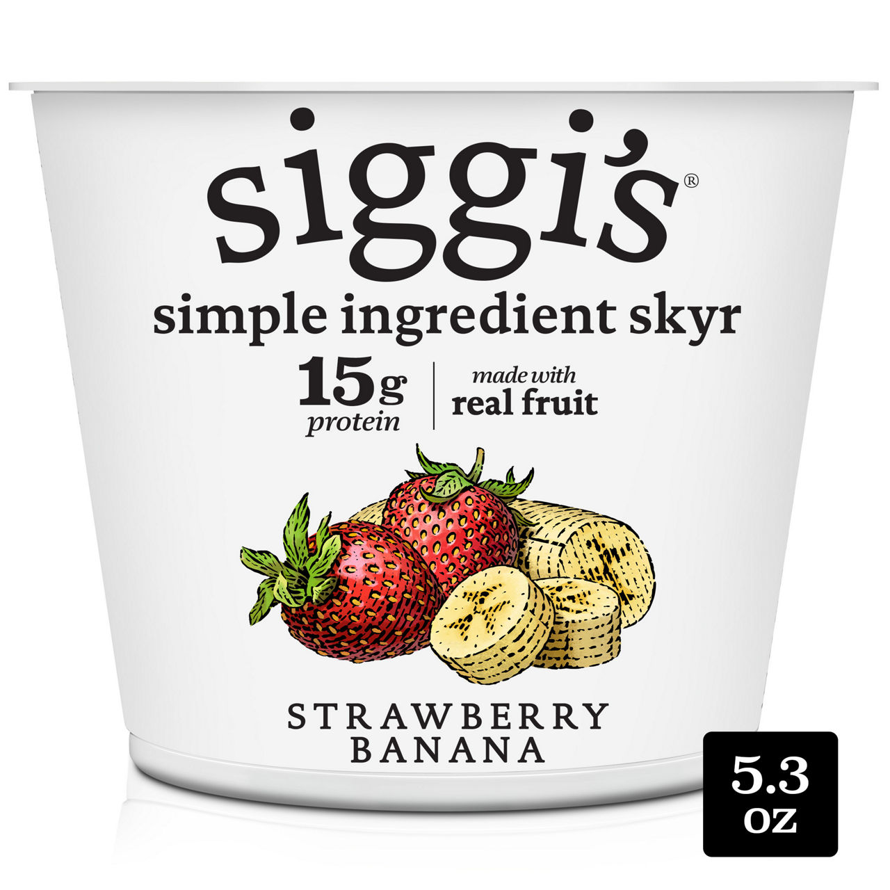 ヨギーギフード Siggi's Yogurt, Lowfat, Strawberry Banana | Wegmans