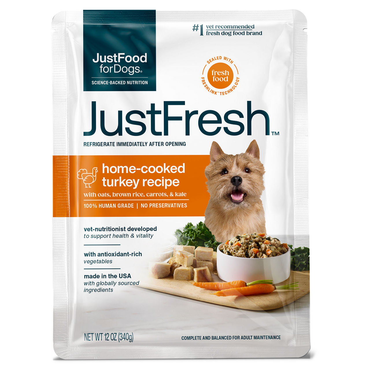 JustFoodForDogs JustFresh Turkey Recipe - 12 oz | Wegmans