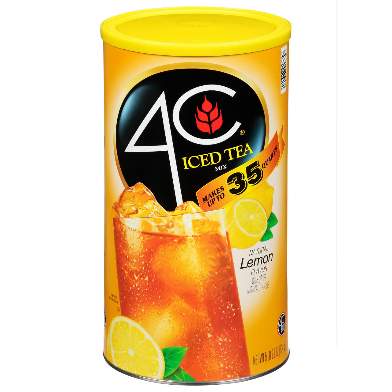 4C Zero Sugar Decaffeinated Natural Lemon Flavor Iced Tea Mix