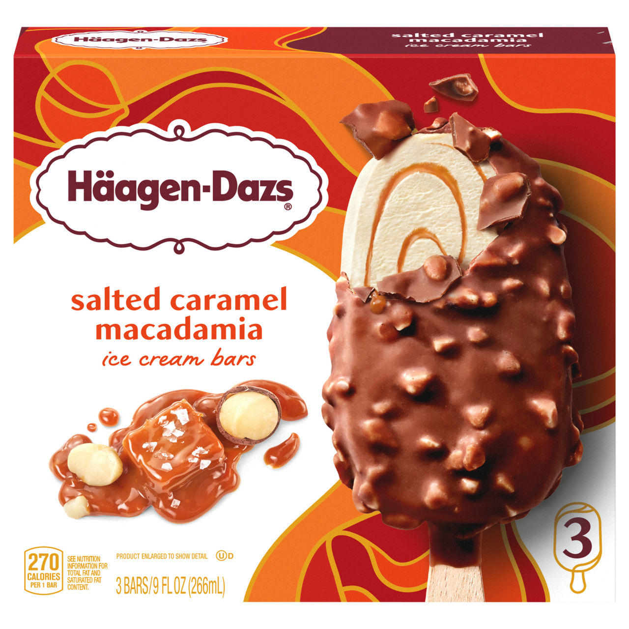 Haagen-Dazs Salted Caramel Macadamia Ice Cream Bars | Wegmans