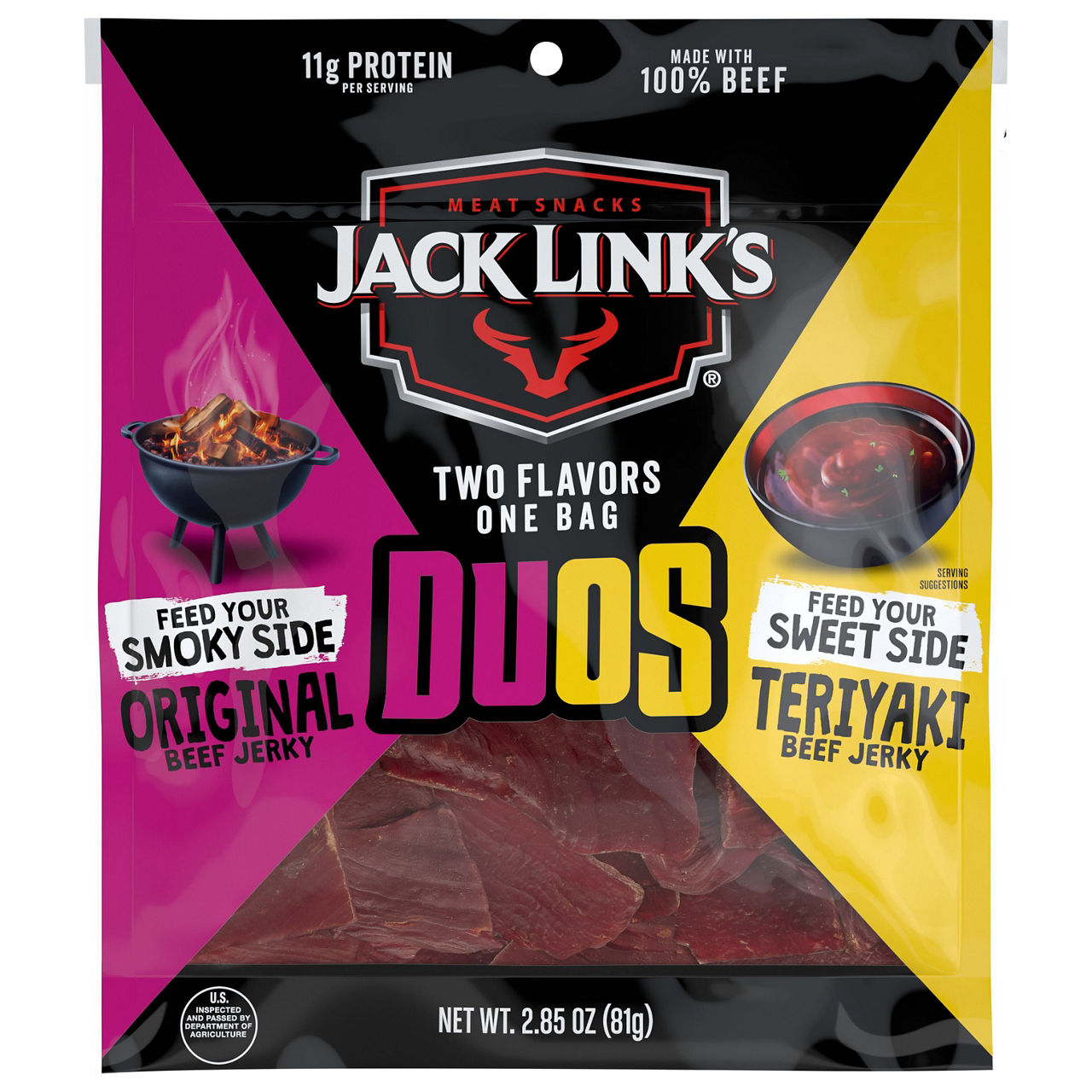 Beef Jerky Hot Jack Link's Original And Teriyaki Beef Jerky 2-Pack