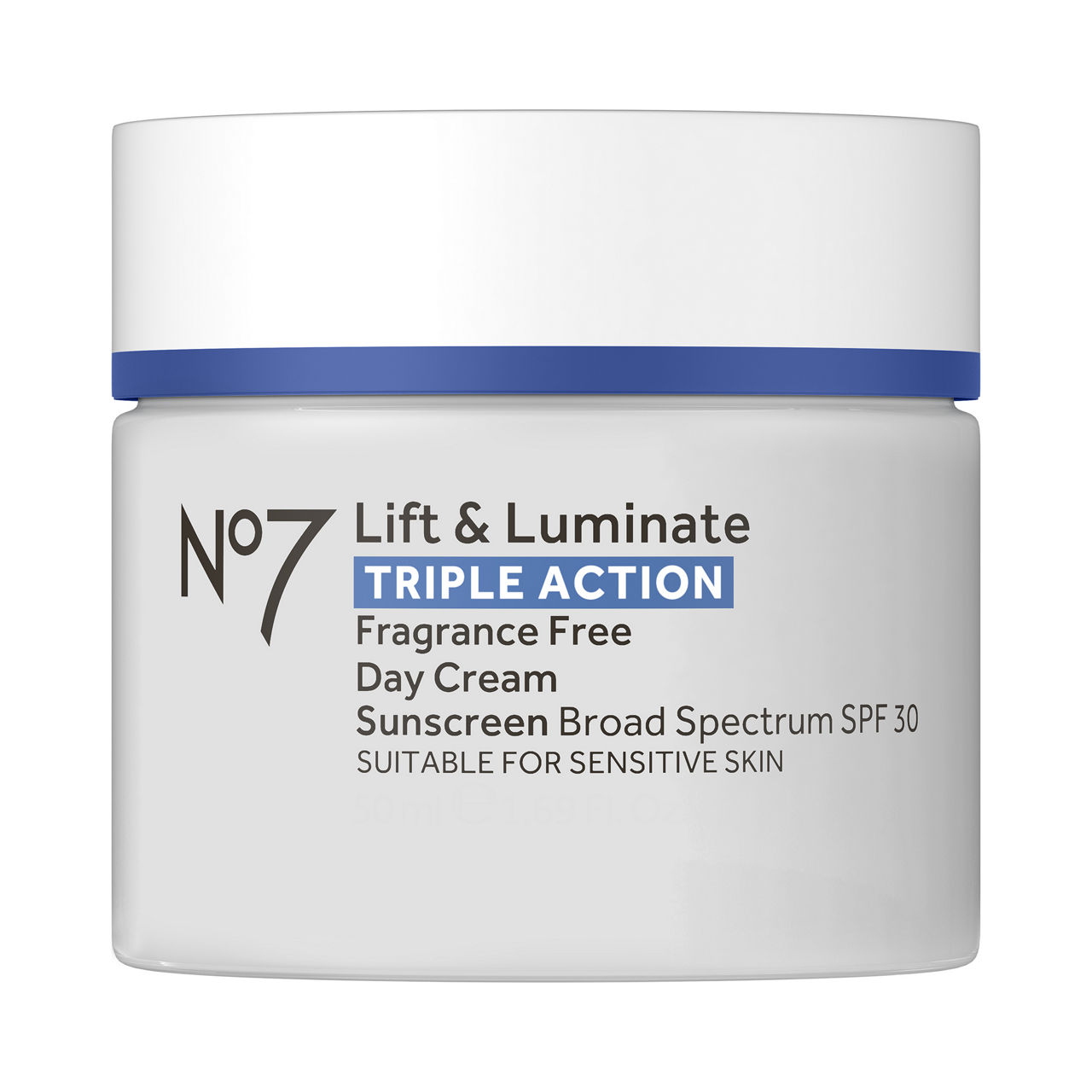 No7 Fragrance Free Day Cream SPF 30 | Wegmans