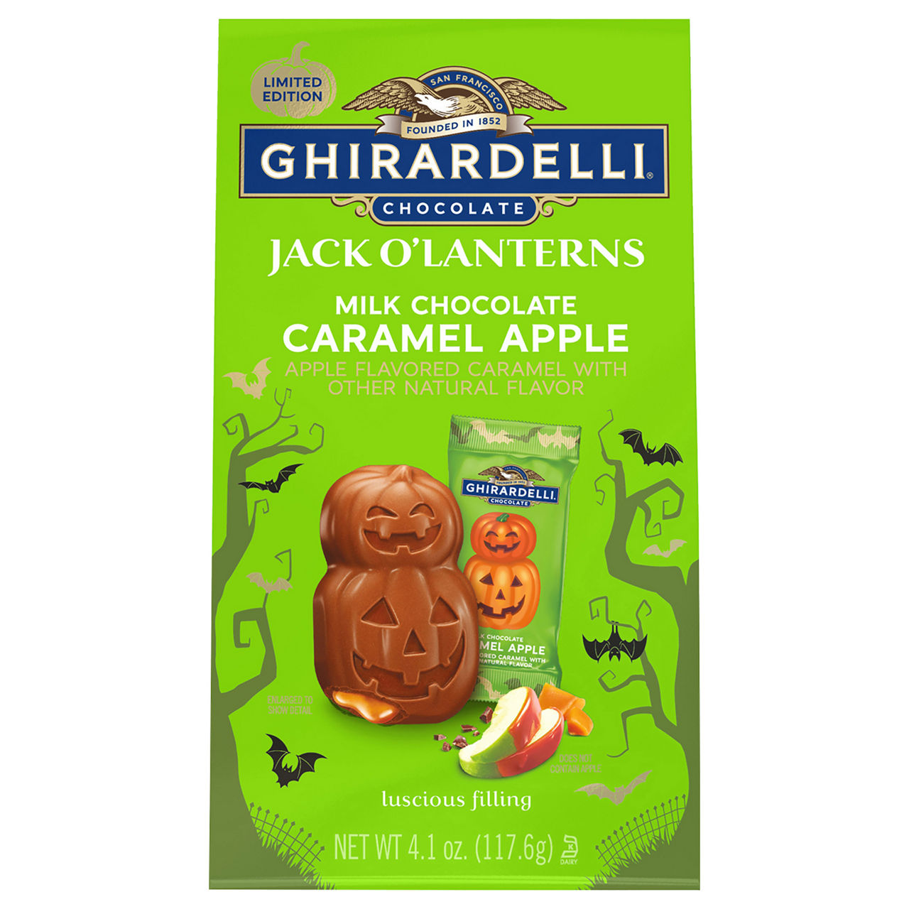 Ghirardelli Jack O'Lanterns Caramel Apple Milk Chocolate | Wegmans