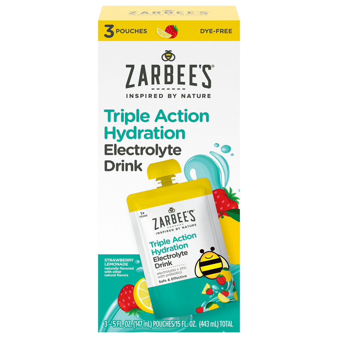 トシ　electrolyte Zarbee's Triple Action Hydration Lemon Lime Electrolyte Drink