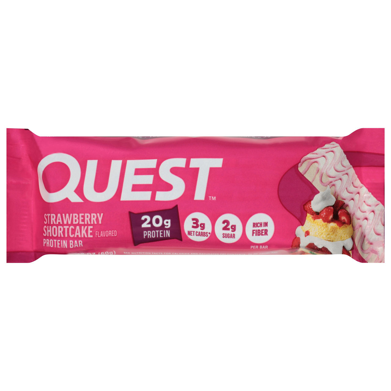Quest Strawberry Shortcake Protein Bar | Wegmans