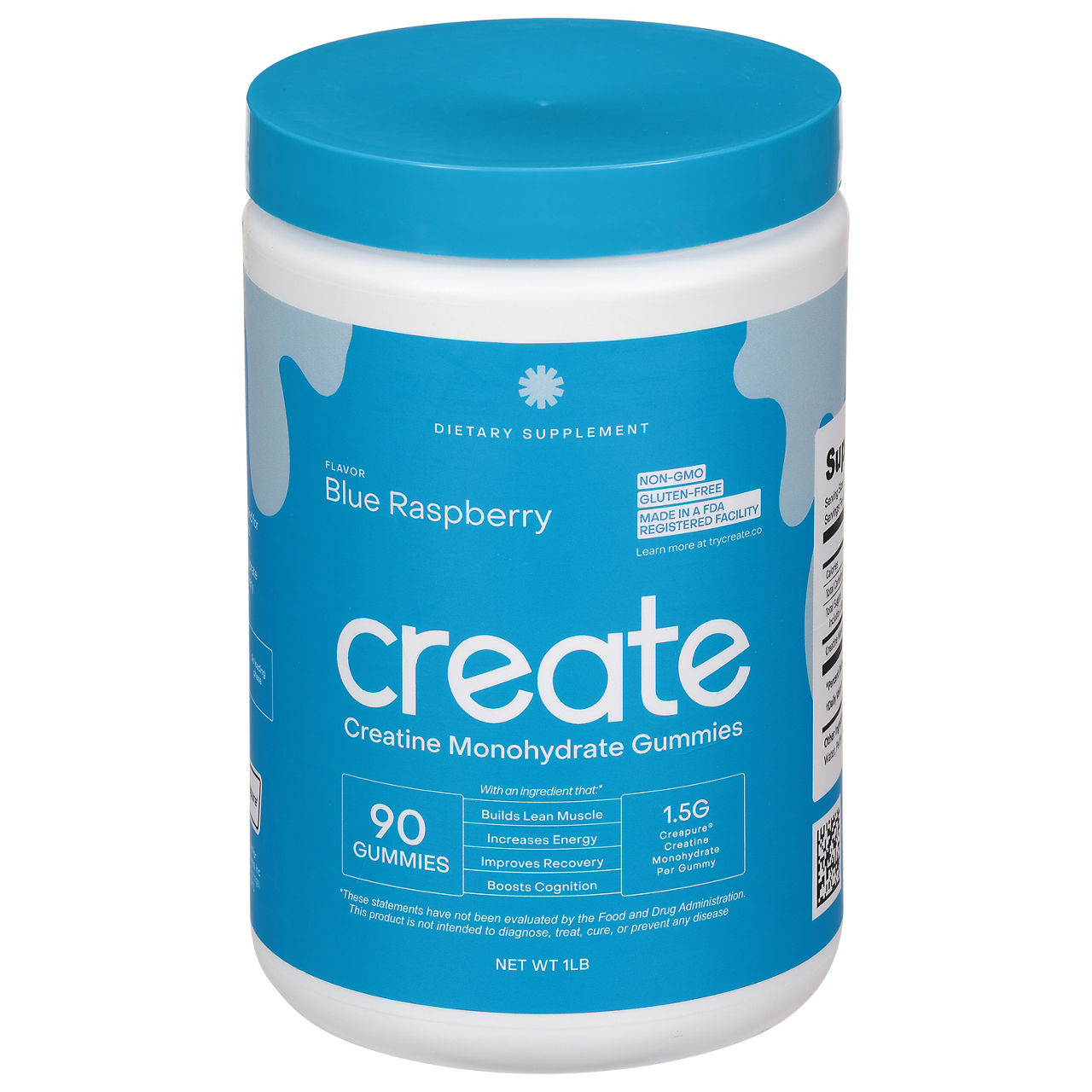 Create Blue Raspberry Flavor Creatine Monohydrate Gummies | Wegmans