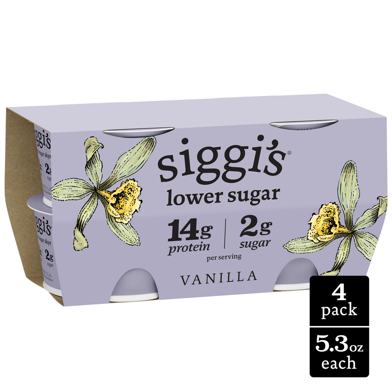 Siggi's Yogurt, Lowfat, Vanilla, 4 Pack | Wegmans
